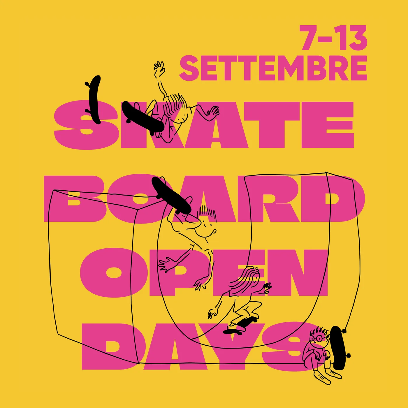 Locandina Skateboard Open Days, 7-13 settembre